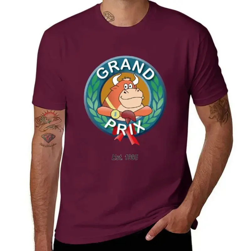 Grand prix logo replay Bartita Heifer Blusa de grandes dimensões para homens Anime, Blusa de silhueta ou vetor, Decorativa