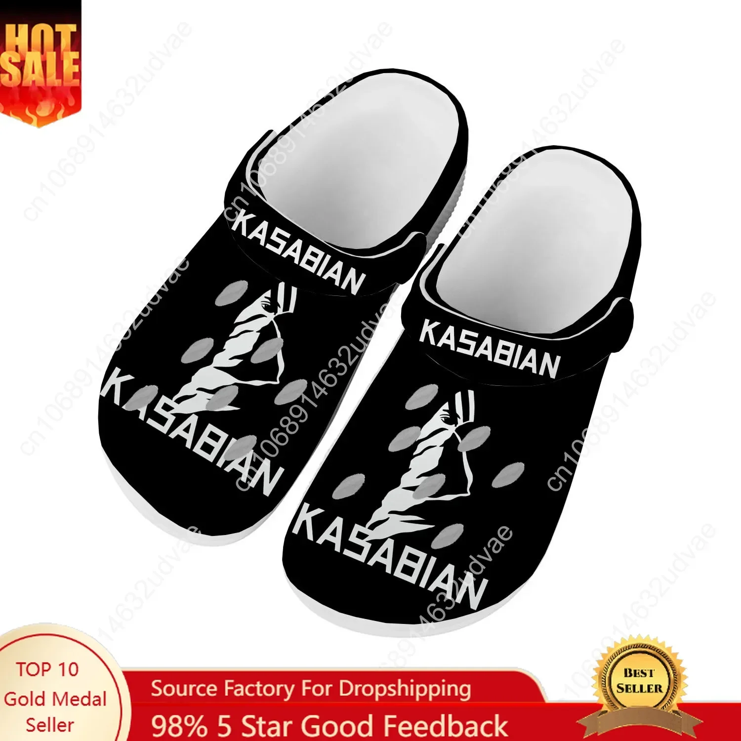 

Kasabian Water Shoes Mens Womens Comfortable Fashion Home Garden Clogs Customizd Sandals Beach Breathable Hole Slippers