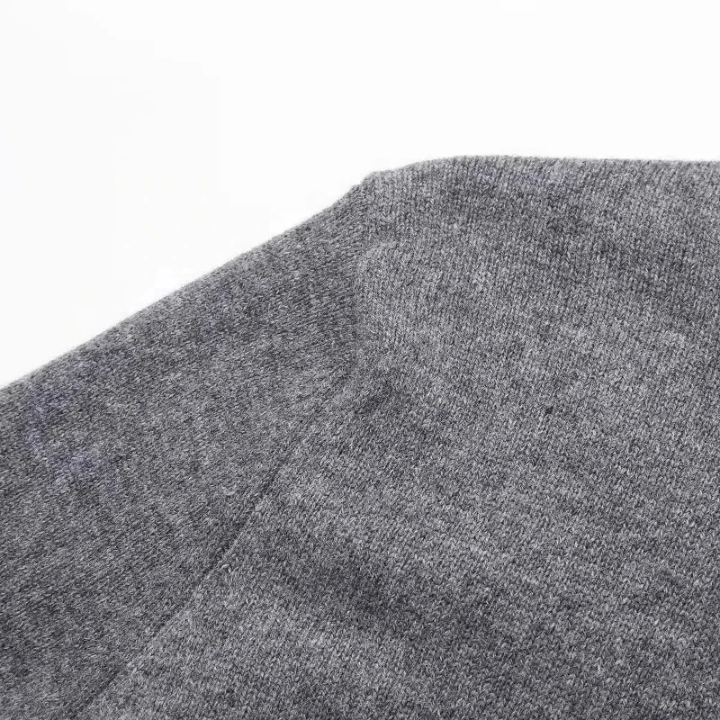 المرأة سترة مشغولة من الصوف سترة سترة 2025 الصدر طويلة الأكمام سترة مستديرة واحدة الرقبة سترة مشغولة من الصوف للزر #3