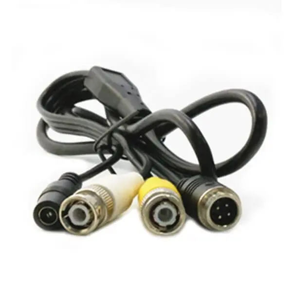 GX12 Connector 4 Pin Male to 2Male BNC Connector and DC Female Cable Cordset Aviation Application Cable 1M