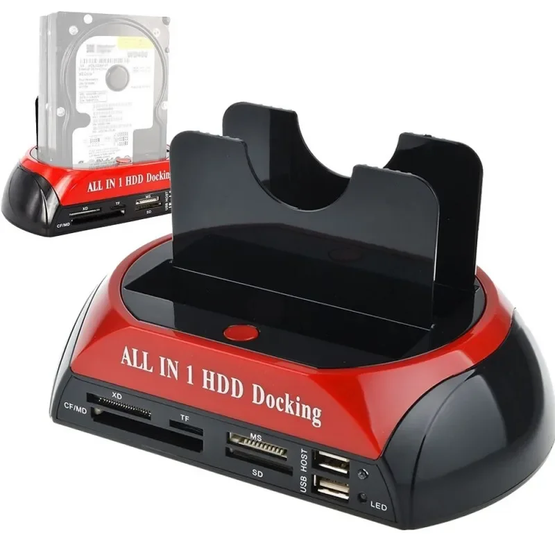 All In 1 Hdd Docking Station Usb 2.0 To SATA IDE External Hard Drive For 2.5 3.5 Inch Case Hdd Hard Disk Docking Station