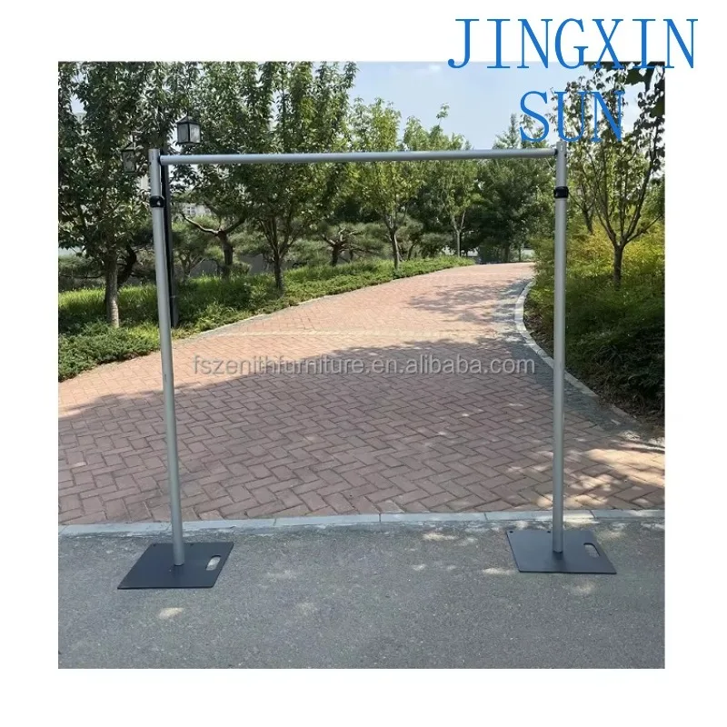 10 'Photo Booth Background Rack Adjustable Alloy Curtain Decorative Background Rack Heavy Duty Ceremony Wedding Background Rack