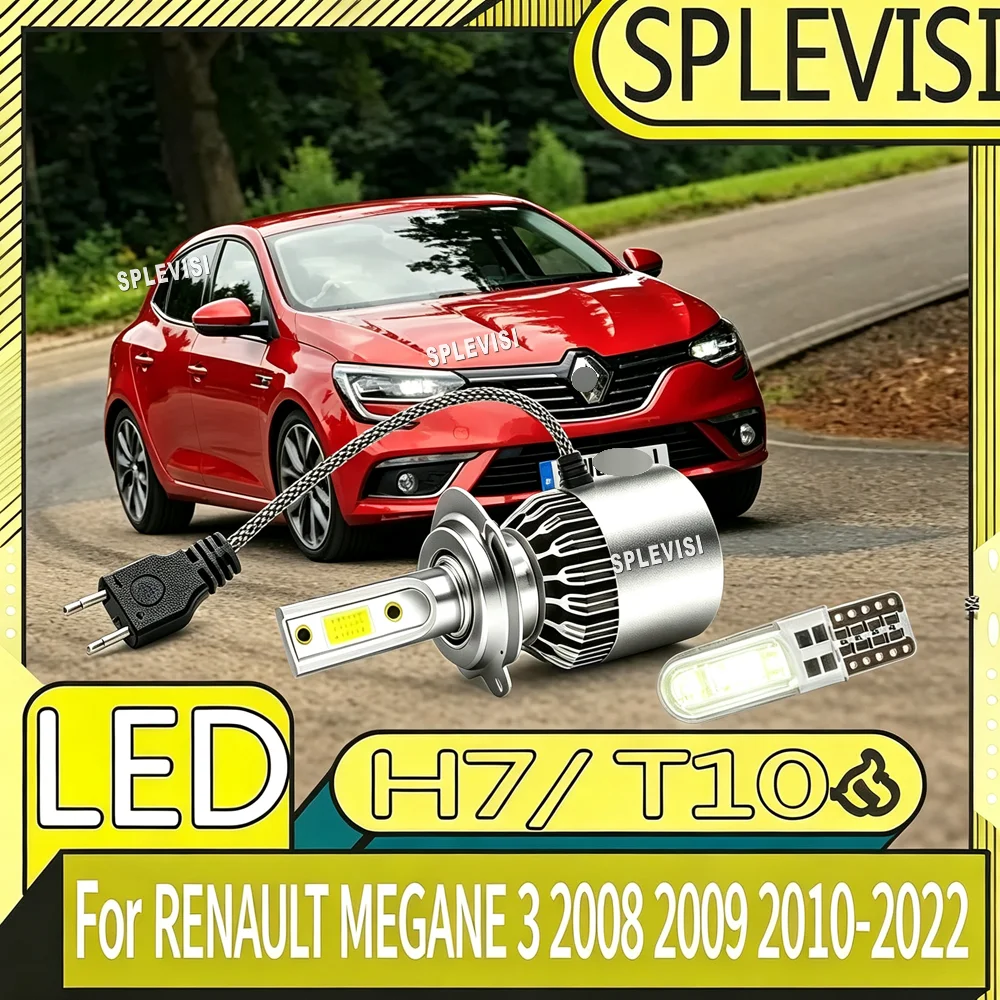 LED Headlight High Low No Glare Reduce Eye Fatigue For RENAULT MEGANE 3 2008 2009 2010 2011 2012 2013 2014 2015 2016 2017-2022
