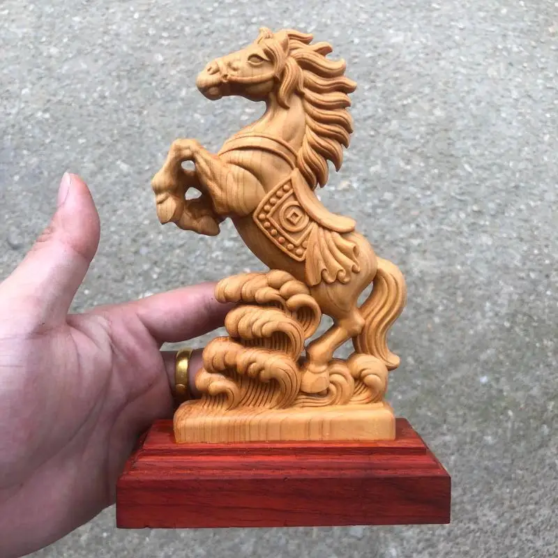 

Yabai Woodcarving Horse Ornaments Home Gifts Office Decoration