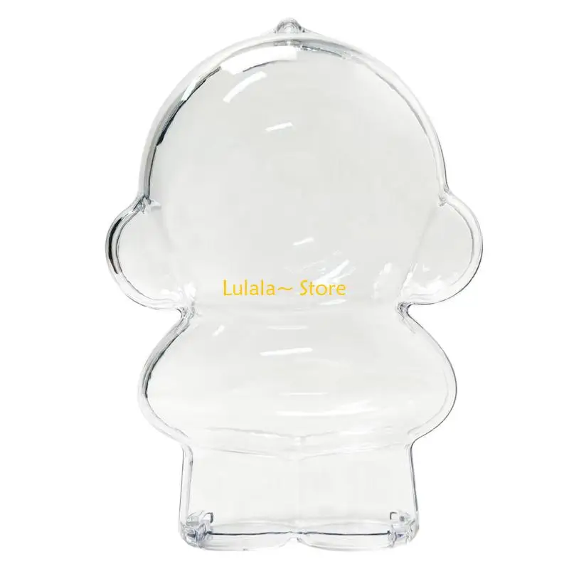 Y4QA Dust Resistant Protective Cover for Collectible Doll High Clear