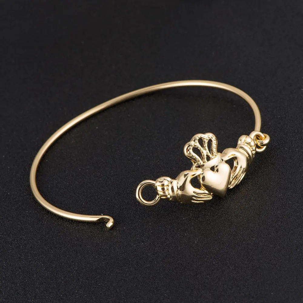 The Claddagh Irish Bracelet Bangle for Women Girls