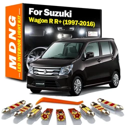 Canbus Car LED Interior Light Kit For Suzuki Wagon R R+ 1997-2009 2010 2011 2012 2013 2014 2015 2016 ​​Number Plate Reading Lamp