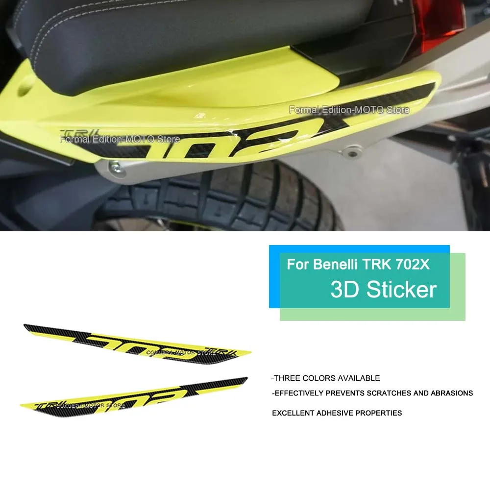 For Benelli TRK 702 702X 2023 3D Gel Epoxy Sticker Waterproof Anti-Scratch Motorcycle Handlebar Protection Sticker