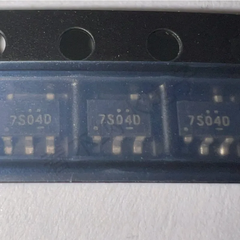 Chip SOT-23-5 Tela de seda 7s04 Portão e Inversor Patch Logic IC Chip
