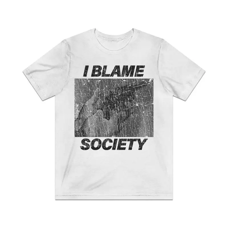 Винтажная мужская футболка I Blame Society Revolver 1993,