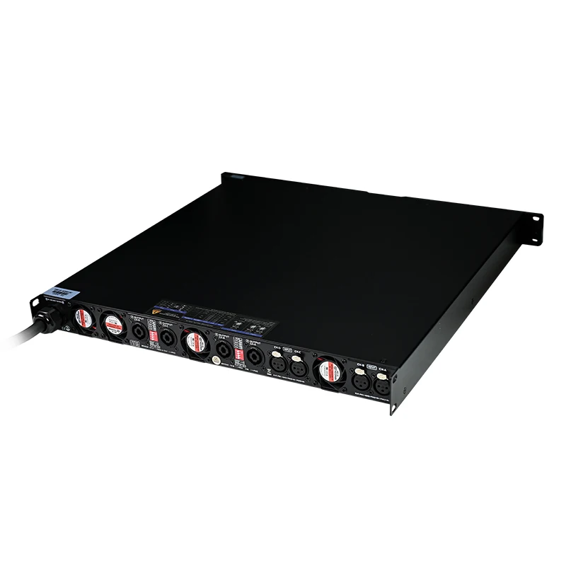 Digital Amplifier 4 X 3000W 8Ohms D4-3000 Class D Amplifier With Real-Time Mon toring Temperature