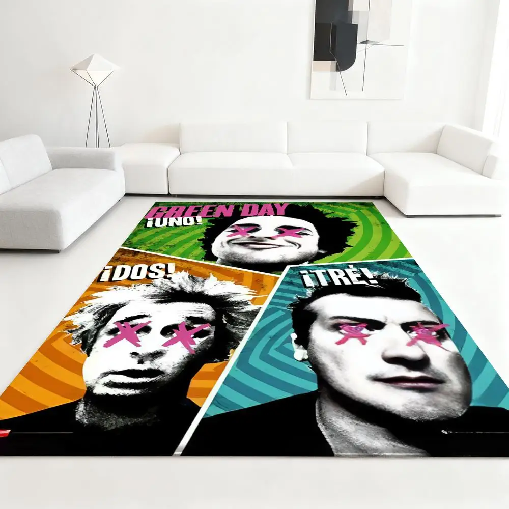 

G-Greens Days cool Rock Floor Mat Soft Thickened Absorbent Non-Slip Bedroom Living Room Door Mat Home Decor Flannel Rugs