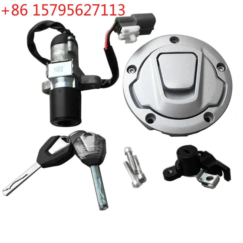 Motorcycle Ignition Switch Key Electric Door Lock Fuel Tank Lock Set For CFMOTO 250NK/250SR 2018-2021/2020-2022