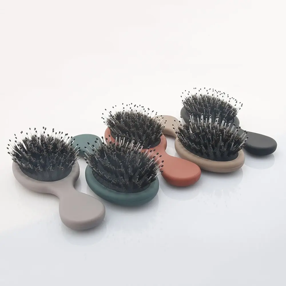 Super Soft Bristles นวดบ้านหวี Anti-SLIP Handle Anti-Static แบบพกพาแปรงผมผมเรียบเงา