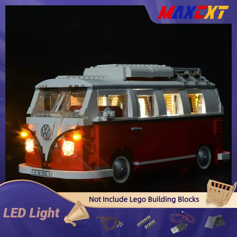 

MAXCXT LED Light for Lego-10220 T1 Camper Van DIY Decorative Lamp with Battery Box (Not Include Lego Building Blocks Set)