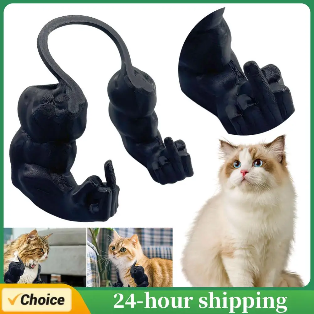 Kreative Riesenarm 3D Gedruckt Katze Muskel Arme Katze Haustier Requisiten Hängenden Arm Lustige Halloween Weihnachten Cosplay Kostüm Heimtierbedarf