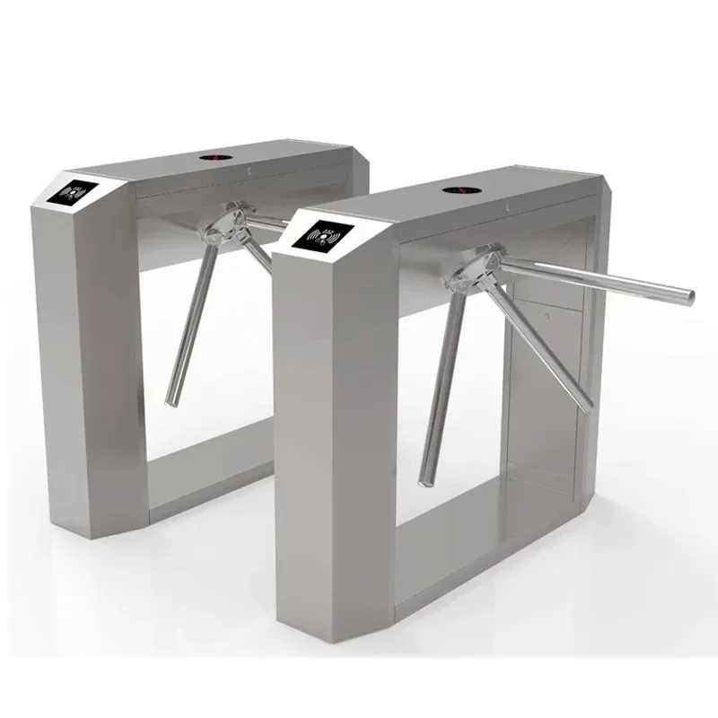 Colorful Access Control Turnstile Flap Barrier Drop Arm Tripod Gate For Gym Fitness Club
