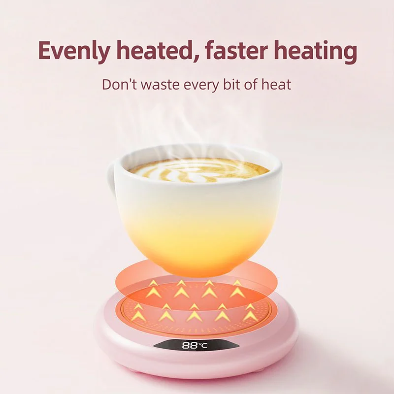 Mug Warmer USB Cup Heater Electric Coffee Milk Tea Water Heating Pad Thermostatic Coasters Cup Warmer for Home Office Mug Heater