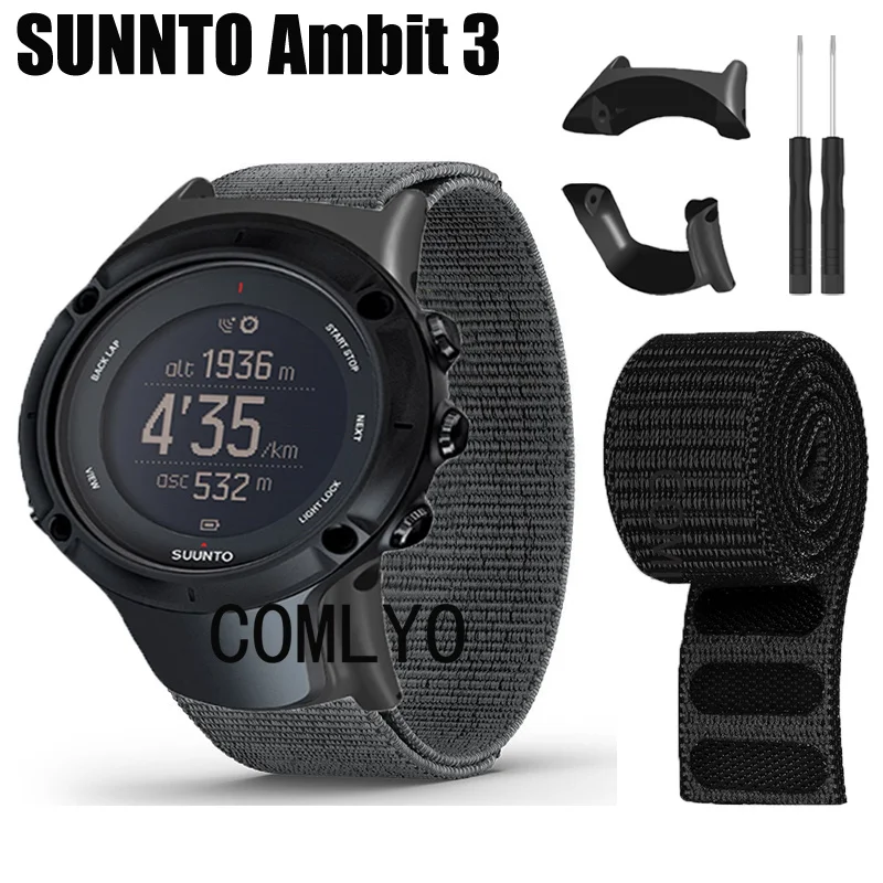 NEW For SUUNTO Ambit 3 Sport Run Strap Nylon Watch Band Hook&Look Soft Belt Watchband