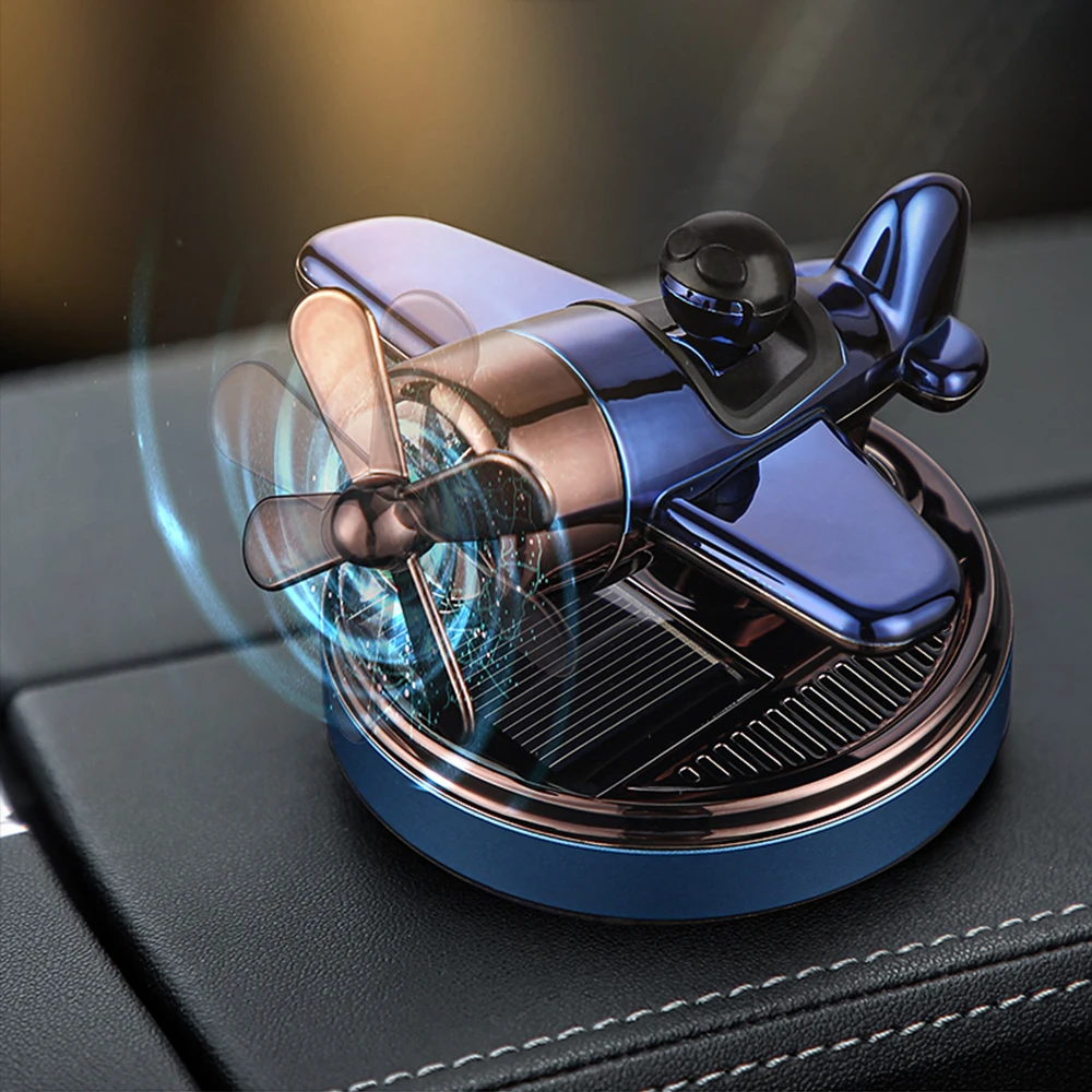 

Car Air Freshener Solar Energy Airplane Model Air Freshener Ornament Auto Accessories Interior Perfume Diffuser