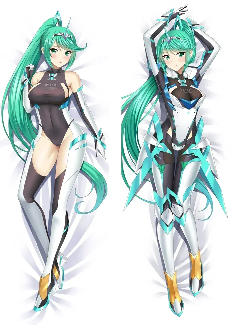 

Anime Decor Pillow Case Xenoblade Mythra Pyra Pneuma Dakimakura 2-Side Print Pillowcase Hugging Body Cushion Cover Otaku Waifu