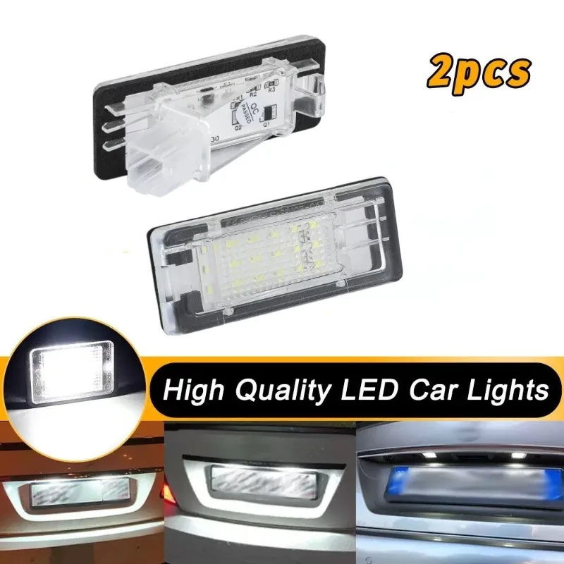 2pcs Car Plate Light Lamp LED Car Luces Assembly New for Renault Captur Espace Fluence Scenic Latitude Laguna Modus Zoe Dacia