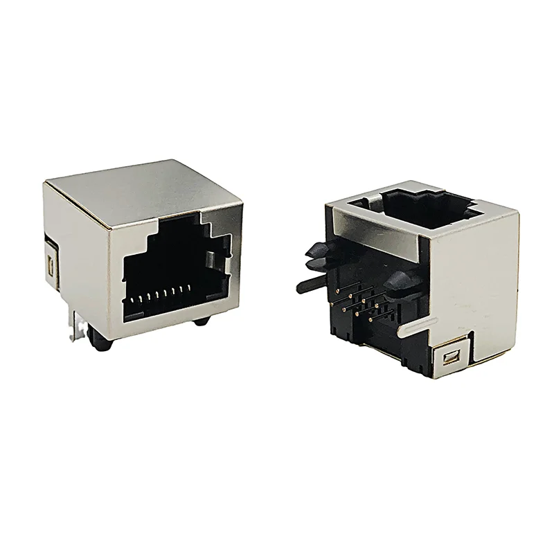 

10PCS RJ45 Connector 8P8C Network Jack 90 Degree Horizontal 56 Female Interface DIP L=15.7MM