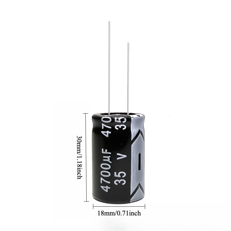 

20pcs 35V 4700uF Electrolytic Capacitor 105C High Temp Radial Long Life 18x30mm for Power Supply Amplifier