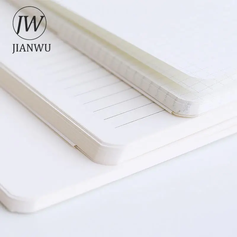 JIANWU A5/A6 Blank Grid Refill Notebook Material Linear Replacement Core Creative DIY Journal Student Supplies Stationery