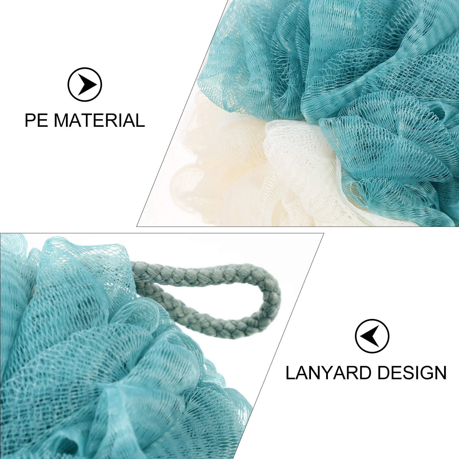 

1 комплект шариков для ванны, двухцветные шарики для душа, мягкие толстые отшелушивающие губки для ванны, бытовые принадлежности для душа для дома, путешествий