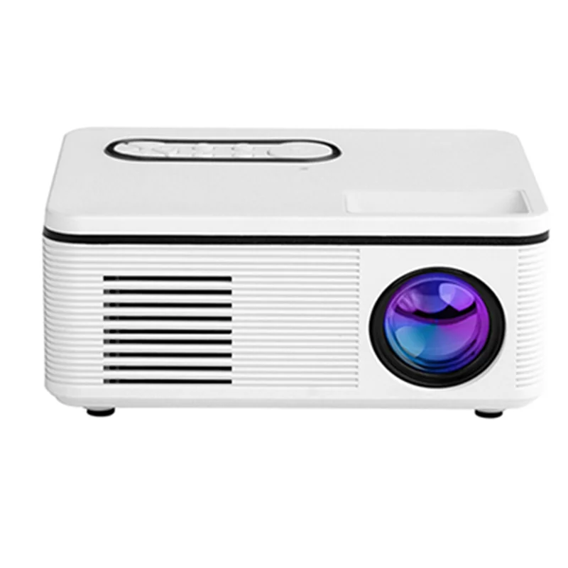 Projector 1080P Mini LED Portable WIFI Full HD Android Correction for Home Theater Portable Mini Projector(B)EU Plug