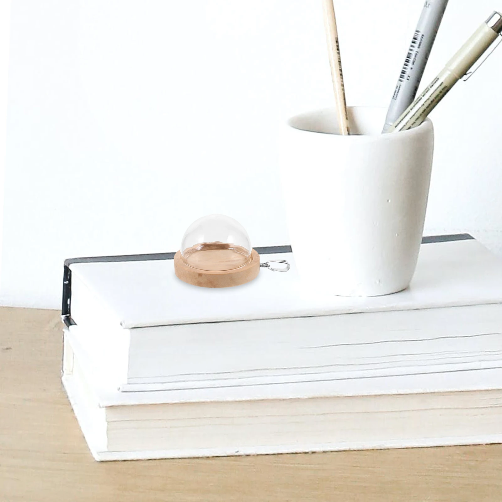 

10 Pcs Cloche Charms Decorative with Base Pendants Jewellery for Necklace Earring Jewelry Making