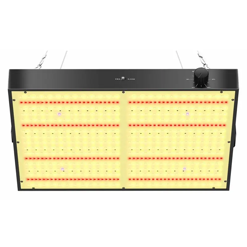 

New 300W PB3000 LED Grow Light Full Spectrum Withdimmable Silent Fan Forindoor Plants Flower Vegetable Seedling Lighting US Plug