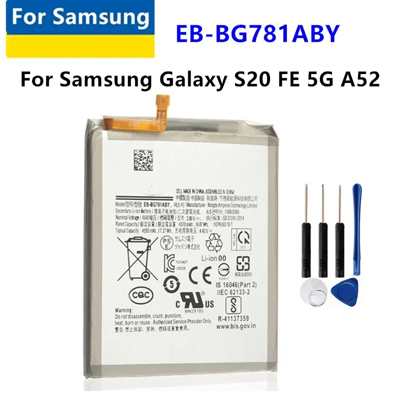 

EB-BG781ABY EB-BA525ABY for Samsung Galaxy S20 Fe 5G A52 a52s g780f g781f g781b g780 g781 a52s SM-A526B a526u A528 tools