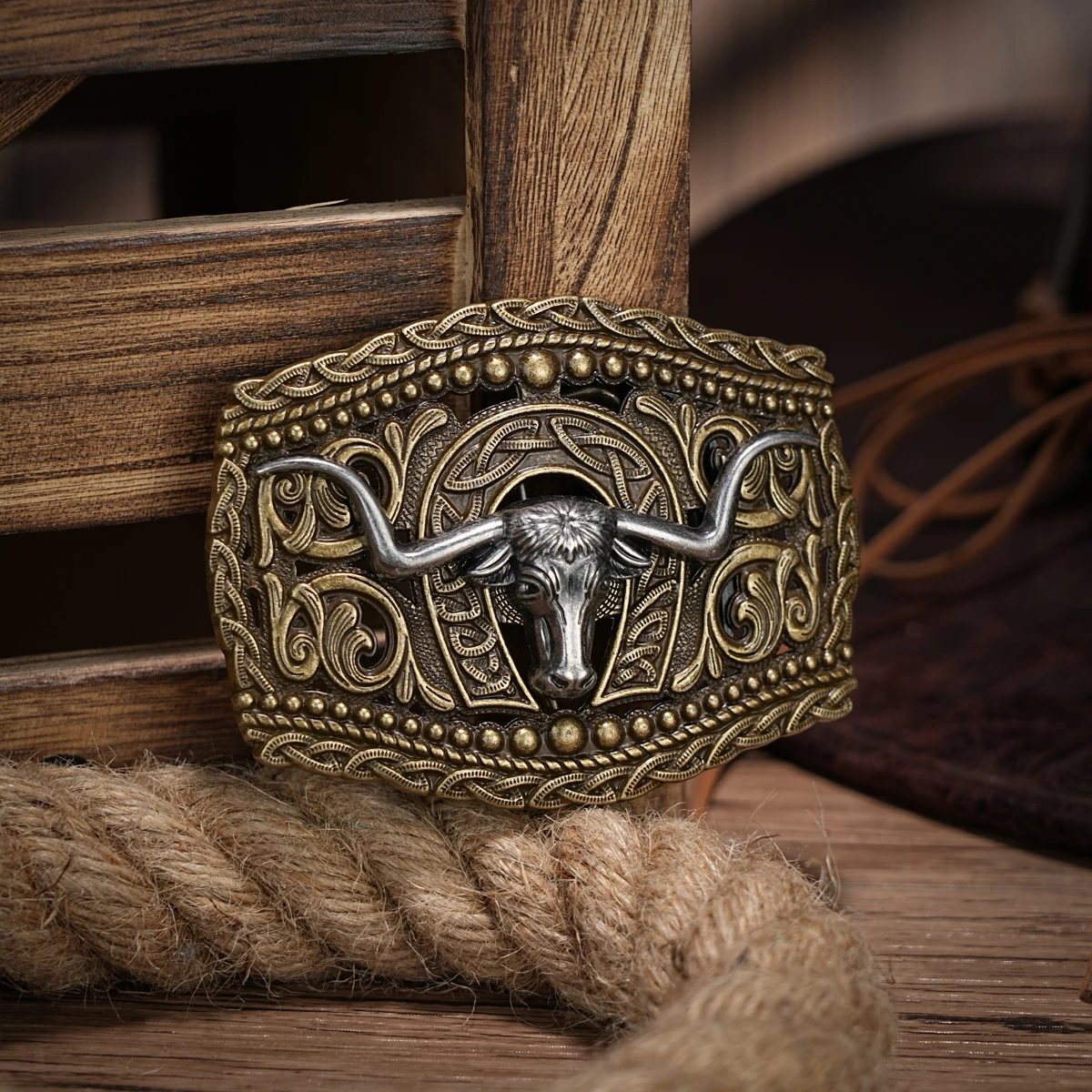 Western Belt Buckle Initial Vintage-Cowboy Rodeo Silver Large Skull Belt Buckle for Men Women