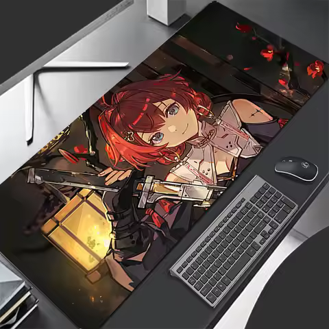 Mousepad Computer Gaming Accessories Keyboard Pad Office PC Rubber Mouse Pad Decoracion W-wuthering Waves Danjin Desk Mouse Mat