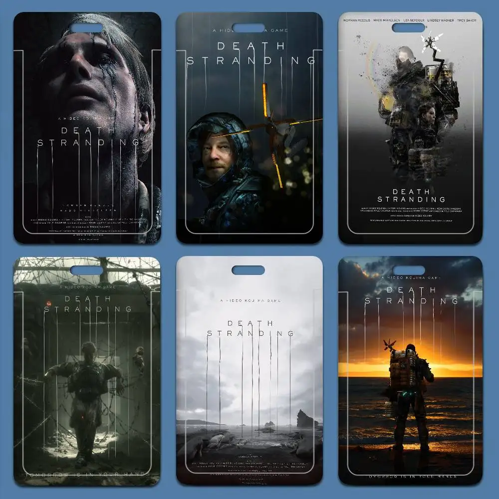 

Чехол для карт Game D-Death S-Stranding унисекс, женский держатель для рабочего пропуска с ремешком, деловой держатель для ID-карты, чехол-кошелек для бейджа