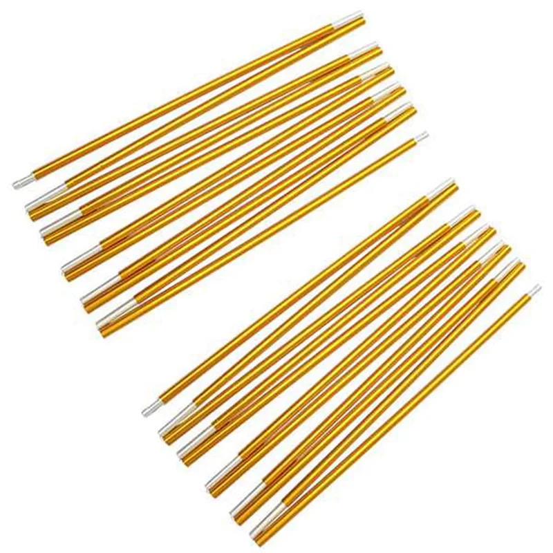 

1 Set 2Pcs Aluminum Alloy Tent Pole 8.5Mm 4.05M Aluminum Tent Pole Alloy Tent Pole 3-4 Person Tent Accessories