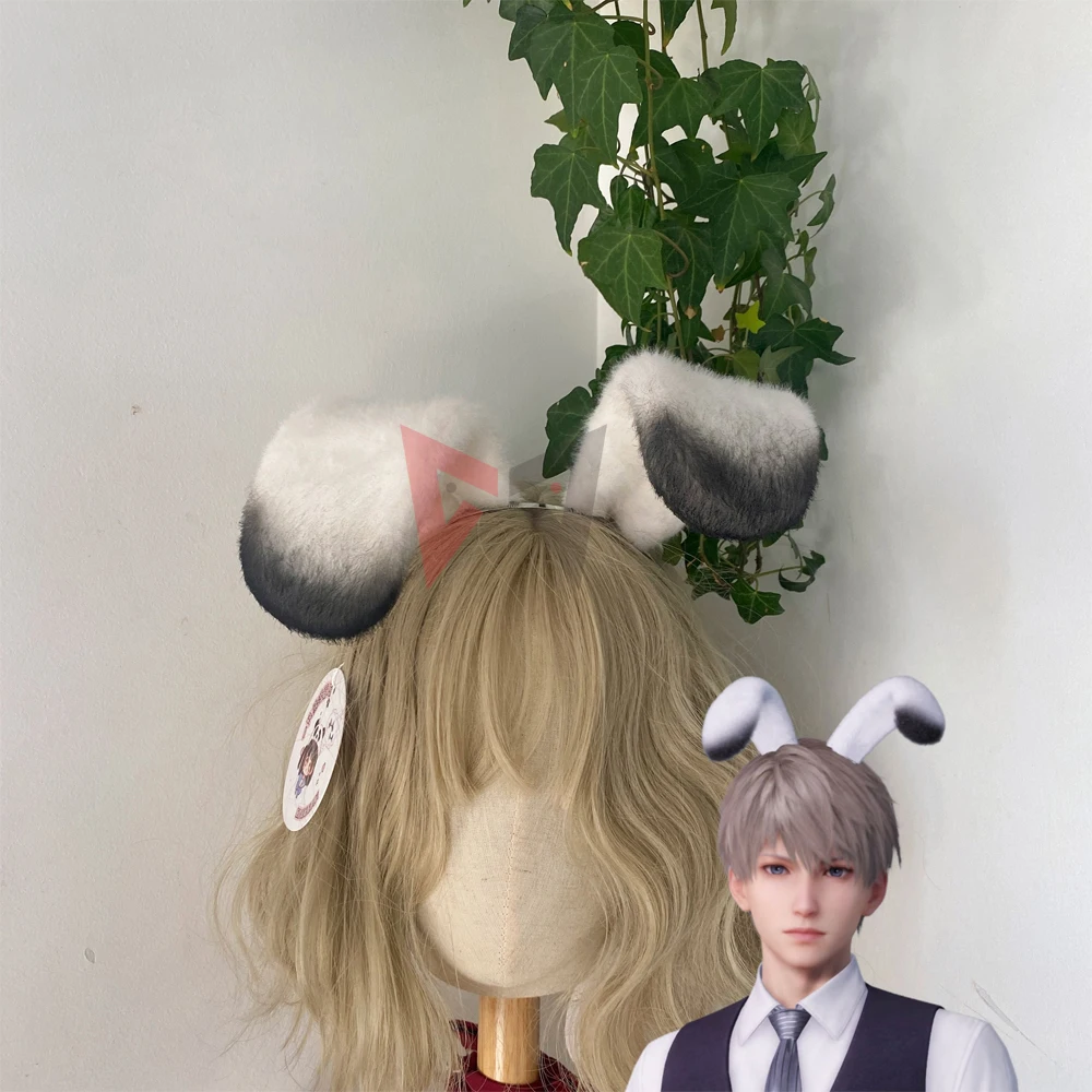 

New Love And Deepspace Xavier Cosplay Accessories Bunny Ears Hairhoop Rabbit Ears Custom Made