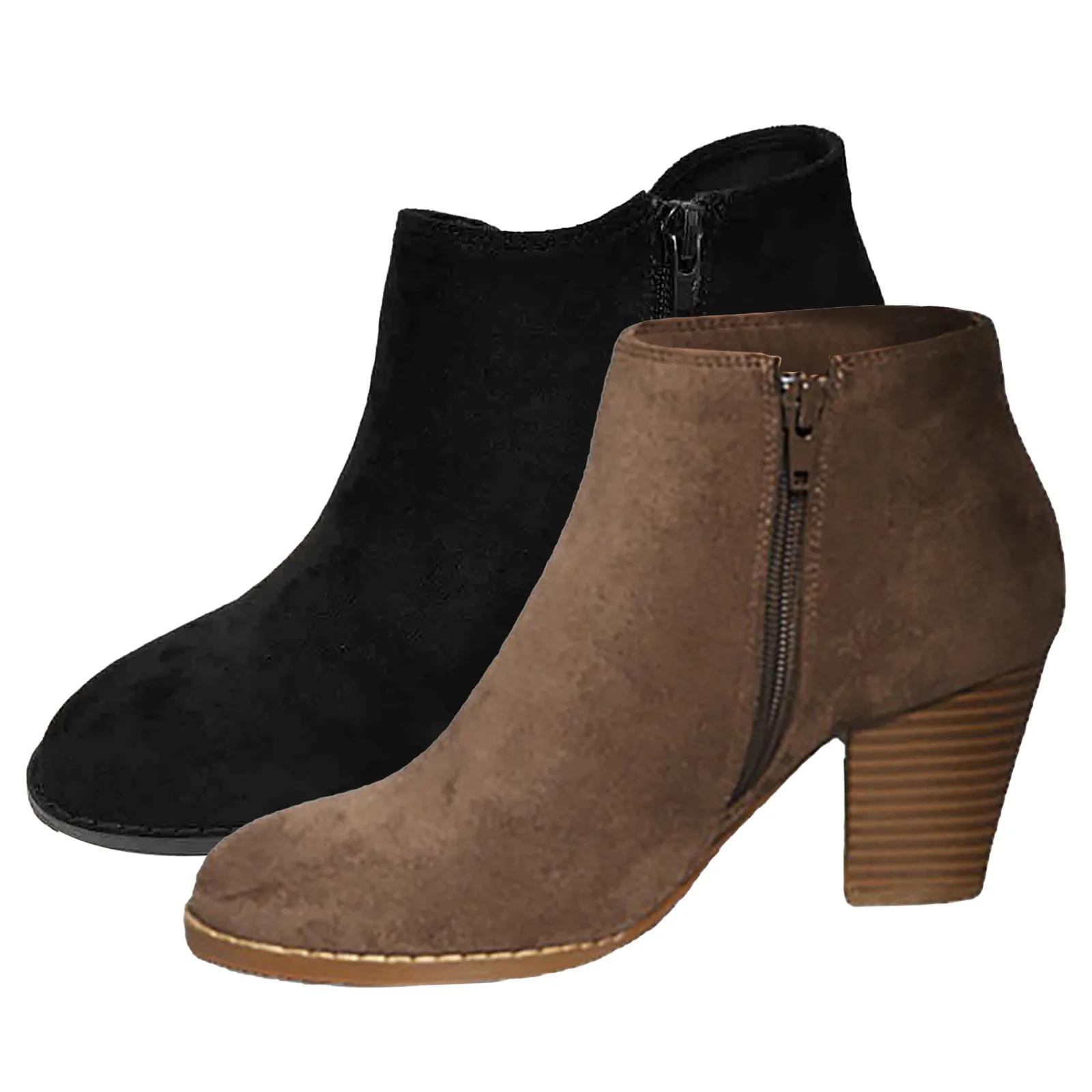 Stivaletti a punta inverno donna stivaletti leopardati calzature piattaforma tacchi alti zeppe scarpe donna Bota Feminina Botte Femme