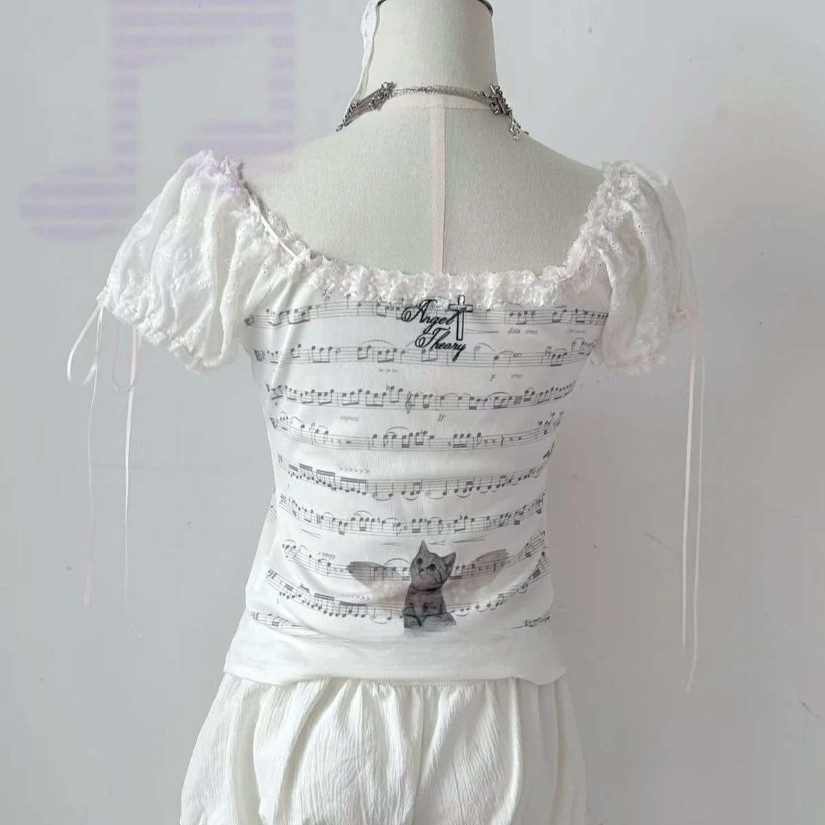 2026 Y2k اليابانية Kawaii الكرتون طباعة بلايز المرأة Harajuku لطيف سليم تي شيرت الجمالية Preppy الجنية الجرونج كم طويل تي شيرت