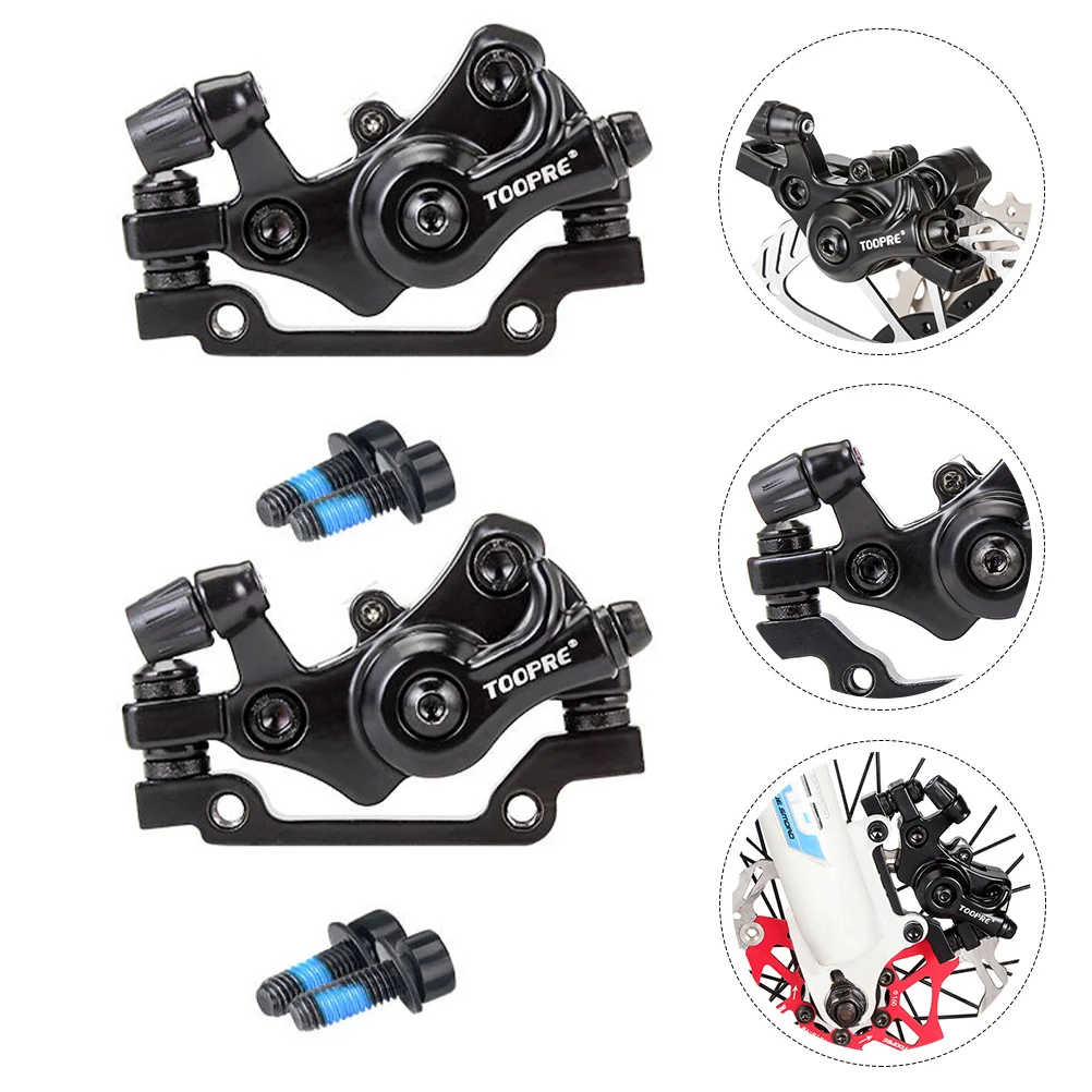 

2 Sets Brakes Bicycle Disc Mountain Bike Aluminum Alloy Metal Black Cycling Accessories
