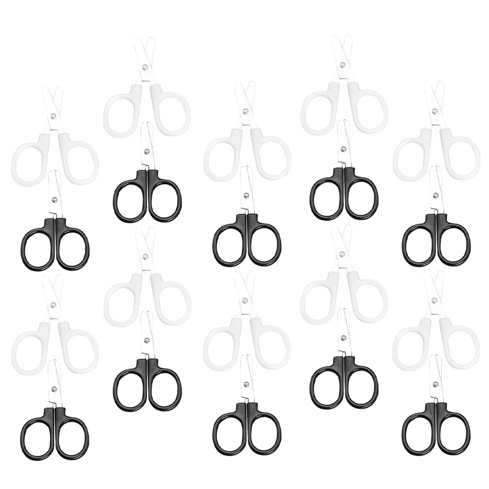 20Pcs Kids Safety Scissors Multi-Function Handcraft DIY Household Thread Scissors Mini Thread Cutters for Paper Cutting Crafts