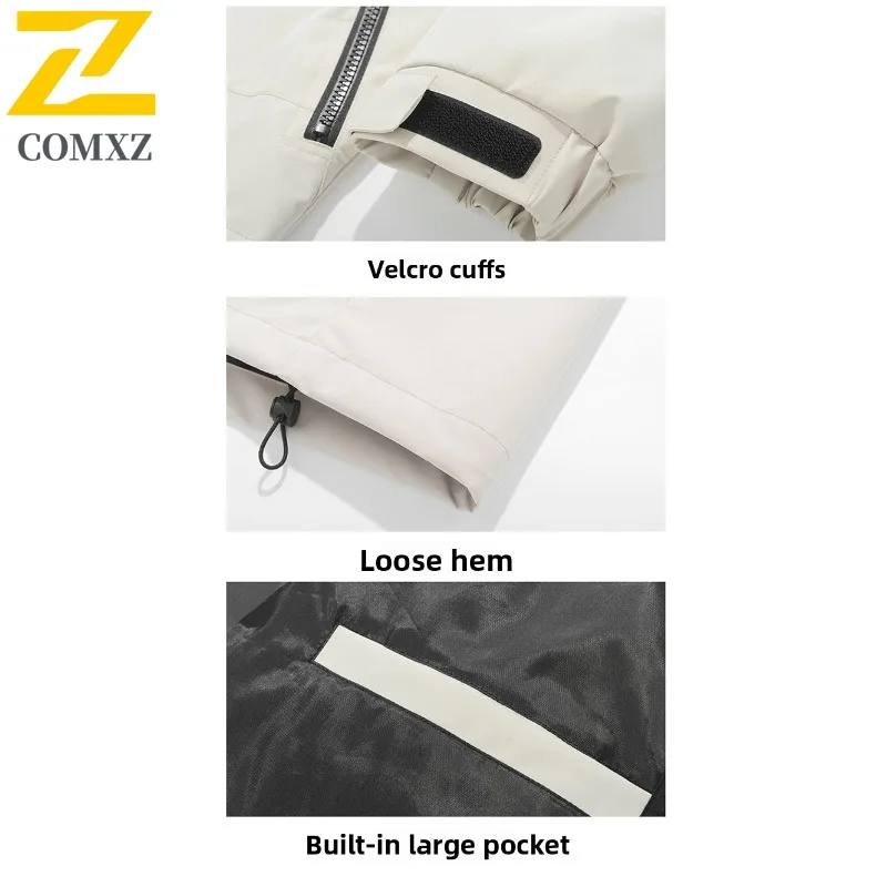 COMXZ уличная куртка с капюшоном, мужская повседневная удобная мотоциклетная куртка для отдыха, уличный стиль, легкие осенние новые пальто