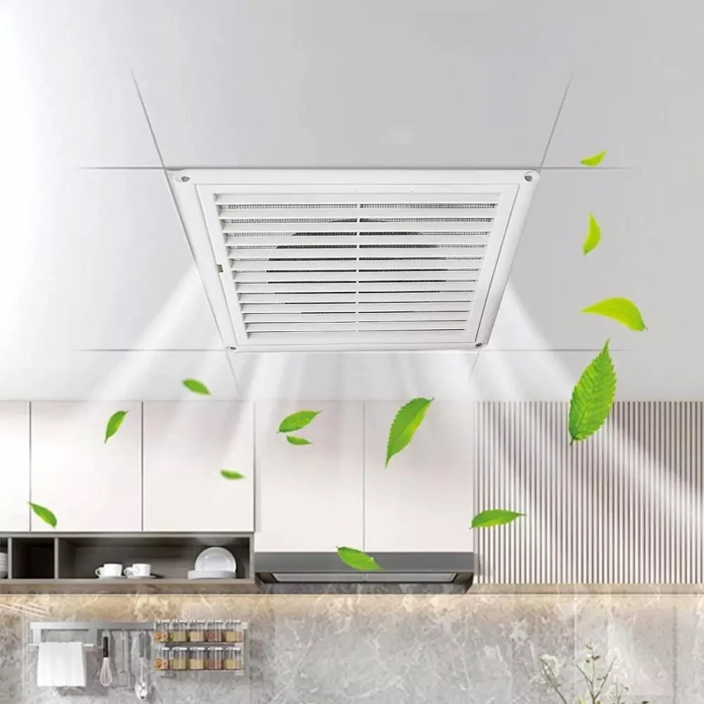 

4 Inch Air Vent Grille Ventilation Cover Plastic Wall Grilles Duct Heating Cooling Vents With 3 Flaps Air Outlet Ventilation