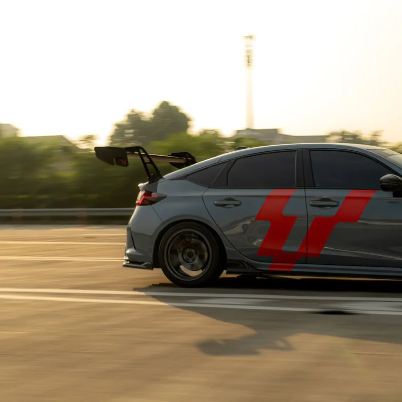 High Quality Dry Carbon Fiber High Downforce Rear Wing Exterior Modification Accessories Type R FL5 FK8