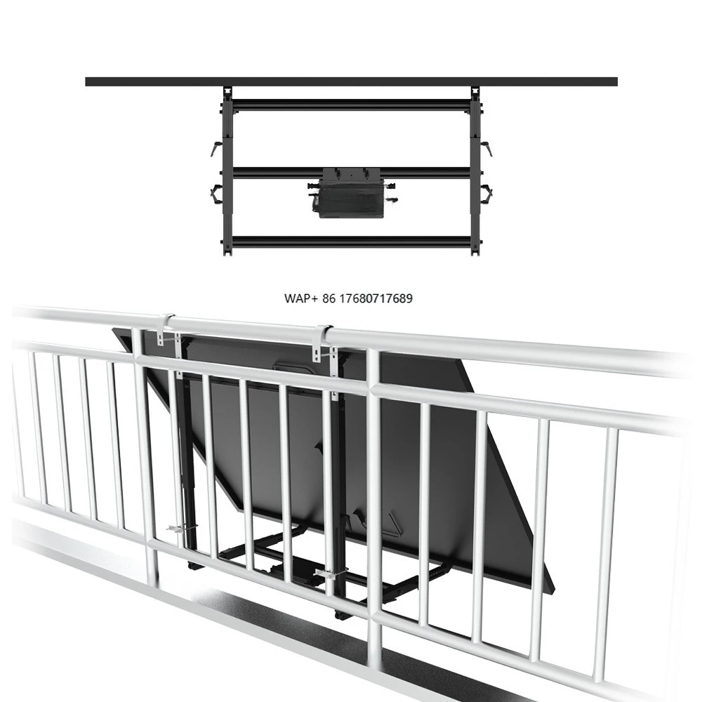 

Balcony Solar PV Installation All-in-one Solar Balcony System 580W MPPT Microinverter Retractable Brackets Solar Panels