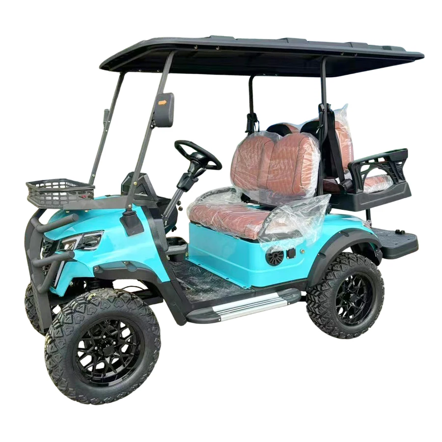 MMC 4 مقاعد شارع قانوني CE/DOT شهادة VIN رقم 48/60/72 فولت عربة جولف كهربائية #1