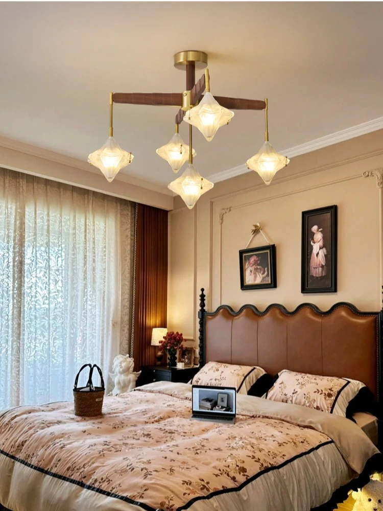 Light luxury creative star living room pendant light, creamy style designer level feeling, dining room bedroom pendant light