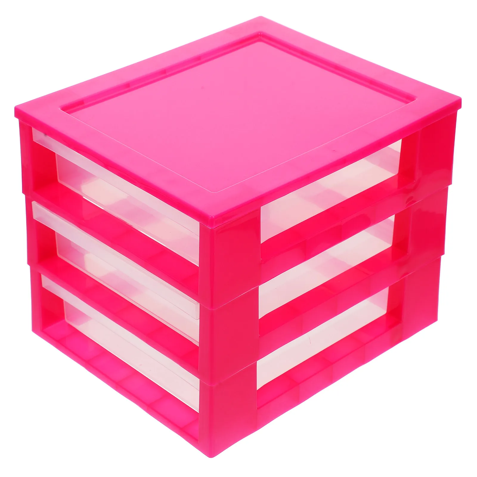 

Mini Desktop Drawer Storage Box Clear Plastic Multi-Tier Organizer for Stationery Pens Makeup Cosmetics Office Home Desk